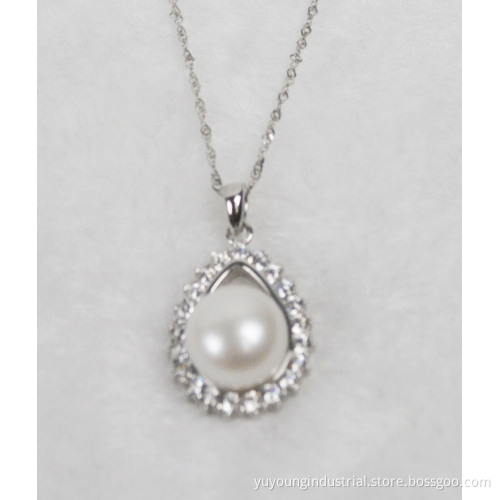 Fashion Female Beautiful Freshwater Pearl Pendant (DZ0401)